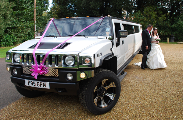 White Hummer Limo